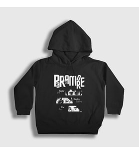 Presmono Unisex Çocuk Siyah Band V2 Müzik Paramore Kapüşonlu Sweatshirt 479432tt