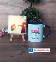 Fransızca Öğretmeni Fotoğraflı Dekoratif Taş, Kupa Bardak Beyaz Hediye (Model 3)