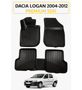 Dacia Logan (2004–2012) 3D Havuzlu Oto Paspas – Araca Özel Premium Tasarım