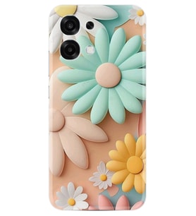 Oppo A6 Pro Kılıf Boutique Baskılı Resimli Rengarenk Çiçek Pcode -059