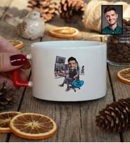 Kişiye Özel Karikatürlü Gamer Arkadaşa Hediye Lüks Fincan Doğum Günü Hediyesi
