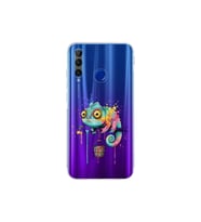 Honor 20 Lite ile Uyumlu Splash Bukalemun Tasarımlı Şeffaf Silikon Kılıf