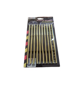 U Tip Geçmeli Havalandırma Nikelaj Şerit Çıta İnce 20cm 10 Parça Gold