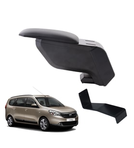 Dacia Lodgy 2016 Delmesiz Çelik Ayaklı Siyah Kolçak Kol Dayama