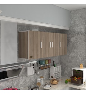 Kenzlife hazır mutfak marina crd 060*150*22 mutfak banyo dolabı kapaklı raflı (Karışık)