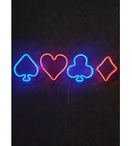 İskambil-Poker Neon Şekiller Neon Tabela dekoratif neon aydınlatma