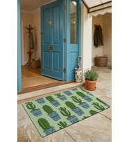 Valerine Life Kapı Önü Paspası 45x70cm Kaymaz Dekoratif iç Dış Mekan Dikenime Katlan Keyfine Bak