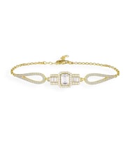 925 Ayar Gümüş Baget Bileklik (Gold)