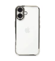 Iphone 16 Plus Kılıf Razer Lensli Silikon - Gümüş