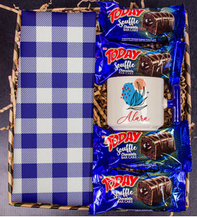 eJOYA Kişiye Özel Latte Kupa & Bar Kek & Amerikan Servis Hediye Kutusu 111177