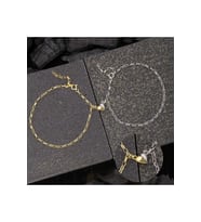Gümüş Rodyum Gold Çift Kalpli Aşk Bileklik CSR2185535