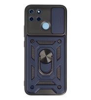 Newface Realme C25Y Kılıf Pars Lens Yüzüklü Silikon - Lacivert