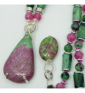 1670 Ruby  Zoisit el yapımı kolye kardeş
