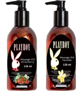 Playboy Massage Oil Strawberry And Vanilla Fragrances 120 ml Çilek ve Vanilya Kokulu Vücut Masaj Ya