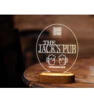 BK Gift Restoran & Cafe & Barlara Özel Led Lamba QR Kod Menü, Işıklı QR Menü, QR Kodlu Masa Dekoru, Işıklı Pleksi Biblo-29