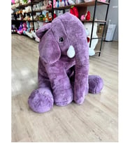 Bubblebear Peluş Fil Oyuncak 150 Cm Dev Boy - Koca Boy, Sevimli ve Renkli (Mor)