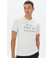 Nike Dri Fit Running Division Men's Tee White Erkek Koşu Antrenman Tişörtü Beyaz