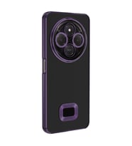 Lexroo Xiaomi Redmi 14C 4G Kılıf Kamera Korumalı Logo Gösteren Omega Kılıf - Derin Mor