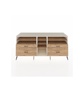 Kronos Konsol 7 Raflı 4 Çekmeceli  220x59x99 Aytaşı-Çam/Çam