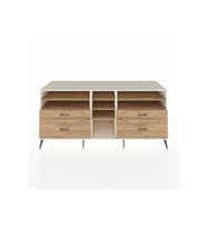 Kronos Konsol 7 Raflı 4 Çekmeceli  220x59x99 Aytaşı-Çam/Çam