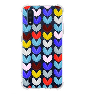 PrintiFy Samsung Galaxy A01 Uyumlu Water Color 1 Baskılı Şeffaf Köşe Korumalı Antişok Kılıf