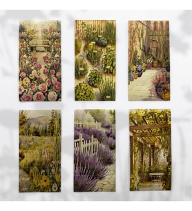 Çiçek Bahçesi Temalı 6 Sayfalık Mini Washi Bant Sticker Seti – Ajanda, Journal Uyumlu (Çok Renkli)