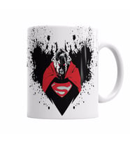 BATMAN SUPERMAN Angry    Kupa Bardak Porselen