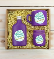 BK Gift Kişiye Özel İsimli DTF Best Friend Temalı Mor Kahve Fincanı & Kolonya & Mum Hediye Seti-2, Arkadaşa Hediye, Doğum Günü Hediyesi