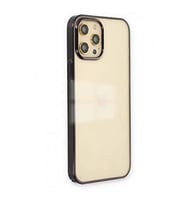 Coverzone iPhone 12 Pro ?le Uyumlu K?l?f Different Silikon Siyah
