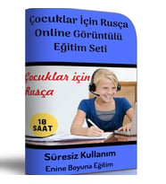 Çocuklar İçin Rusça Online Görüntülü Eğitim Seti