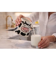 %100 El Emeği İnek Desenli Sütlük 370 ml. 12x12x8 cm