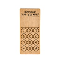 Cep Telefonu Ahşap Çocuk Oyuncağı Montessori