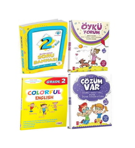 2.Sınıf Konu Anlatımlı Soru Bankası+ Colorful English 2 Ve Öykü Yorum+Çözüm Var