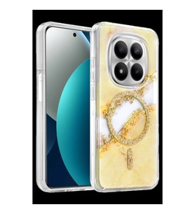 Onegif Xiaomi Redmi Note 15 Pro 5g Lotus Simli Magsafe Kapak - Gümüş