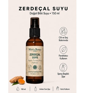 Zerdeçal Suyu – 150 ml Saf ve Katkısız Zerdeçal Kökü Hidrosolü