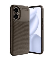 Honor 400 Kılıf Auto Focus Karbon Kapak - Kahverengi
