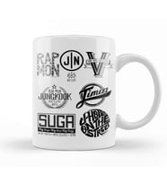 Bts Members Logo Kupa Bardak Porselen