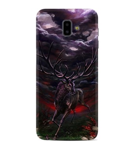 Samsung J6 Plus J7 Prime J7 Pro M20 Kılıf Desenli Silikon Dark Deer 1786