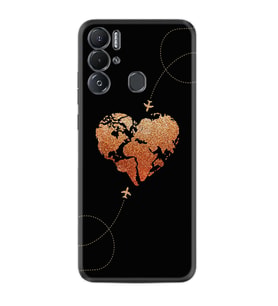 Tecno Pova Neo Kılıf Silikon Desen Özel Seri Plane Heart 1721