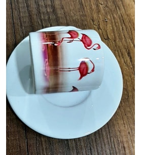 Flamingo Görselli Türk Kahvesi Fincanı