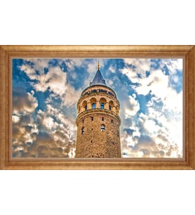 ALTIN ÇERÇEVELİ PASPARTULU TABLO CR551