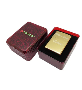 Ardeur® Onyx Gold Kişiye Özel İsimli Çakmak Hediyelik Kutusunda