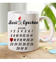 takvim kupa hediye