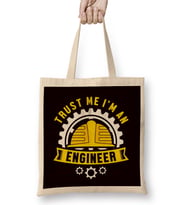 Engineer Mechanical Engineering Construction Machine Science Bez Çanta Uzun Saplı