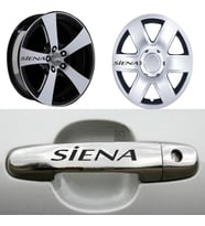 Siena Kapı Kolu Jant Sticker (10 Adet) Etiket Yapıştırma Z168
