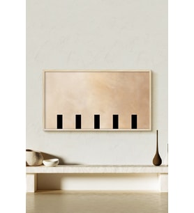 Çerçeveli Tablo Modern Sanatsal  Dekorasyon Ev Dekoru Tekli Çerçeve Abstract ÖZC-396 (Natural)