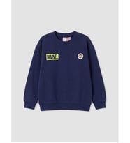 LCW Kids Lacivert Fb Marvel Baskılı Kalın Sweatshirt
