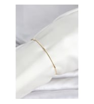 Mey İthalat® CM 14K Gold Renk Barlı Yılan Zincir Model Kadın Bileklik