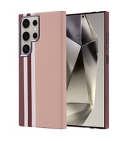 Lexroo Galaxy S24 Ultra Kılıf M-safe Şarj Özellikli Karbon Fiber Görünümlü Nekst Kılıf - Gold