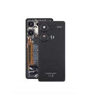 Xiaomi Redmi Note 13 Pro 4G Arka Kapak - Arka Pil Batarya Kapağı Kamera Lensli - 23117RA68G 2312fPCA6G Uyumlu (Siyah)